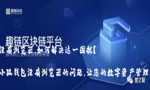 小狐钱包没有浏览器，如何解决这一困扰？

如何解决小狐钱包没有浏览器的问题，让您的数字资产管理更加顺畅！